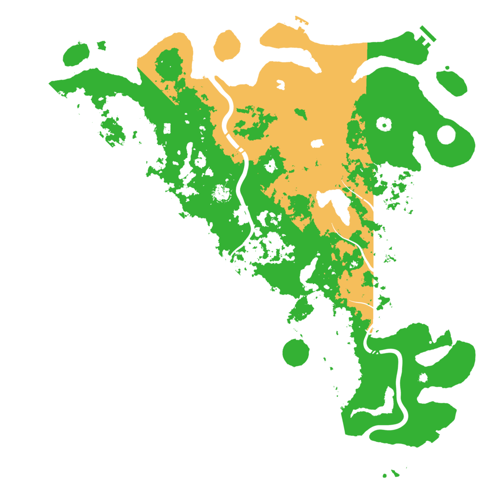 Biome Rust Map: Procedural Map, Size: 5000, Seed: 21221