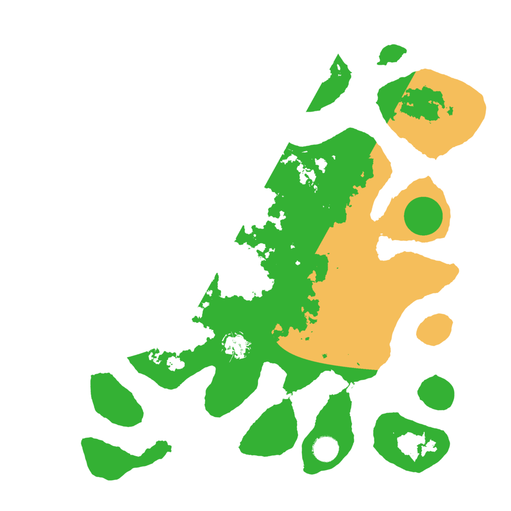 Biome Rust Map: Barren, Size: 3500, Seed: 3764155