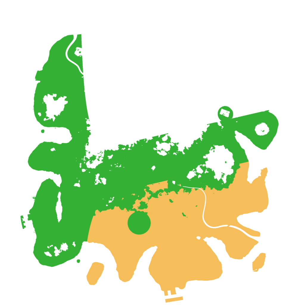 Biome Rust Map: Procedural Map, Size: 3500, Seed: 3165313