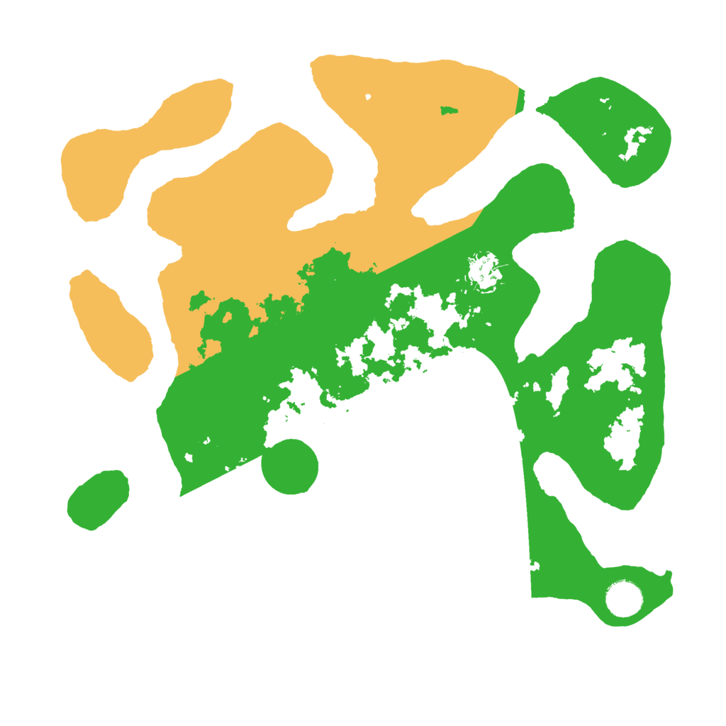 Biome Rust Map: Barren, Size: 3500, Seed: 3893087