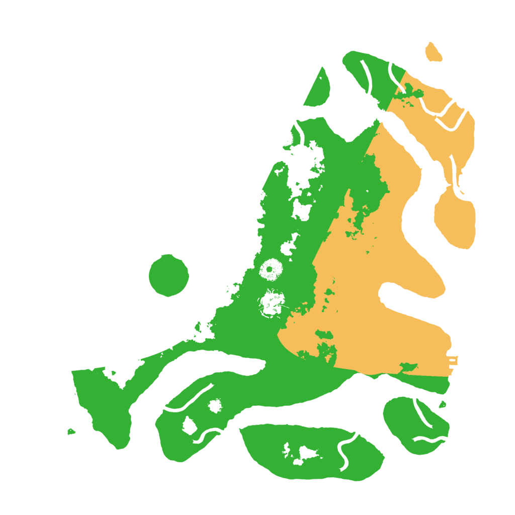 Biome Rust Map: Procedural Map, Size: 3500, Seed: 6176342