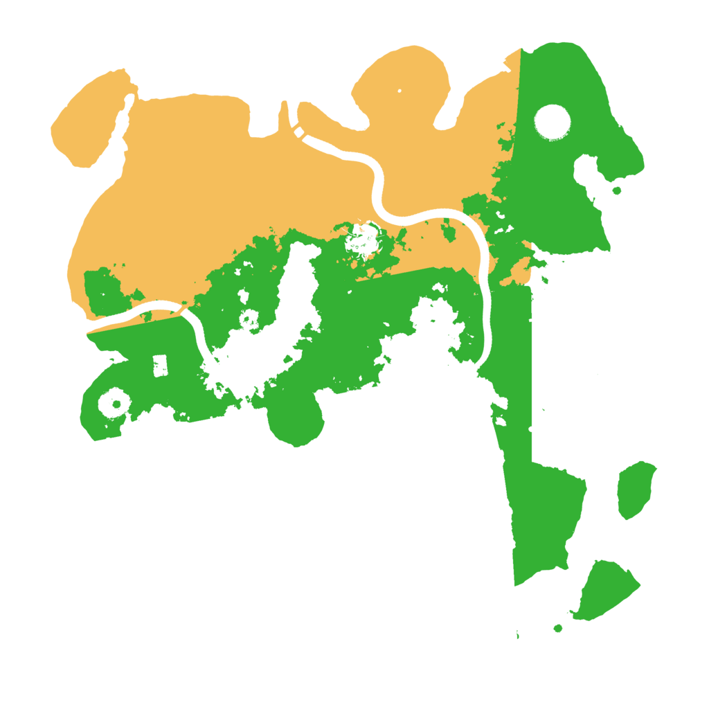 Biome Rust Map: Procedural Map, Size: 3500, Seed: 54894191