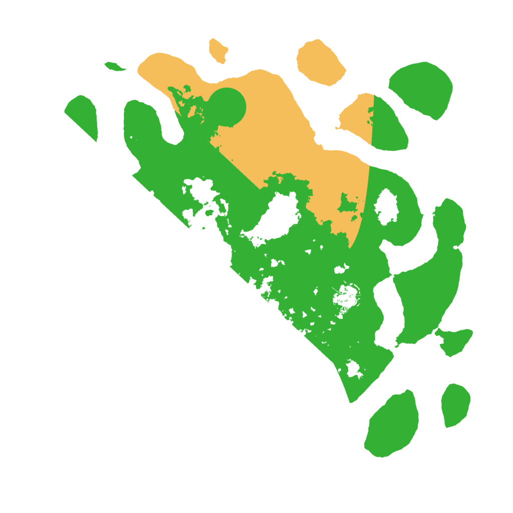 Biome Rust Map: Barren, Size: 3500, Seed: 619828