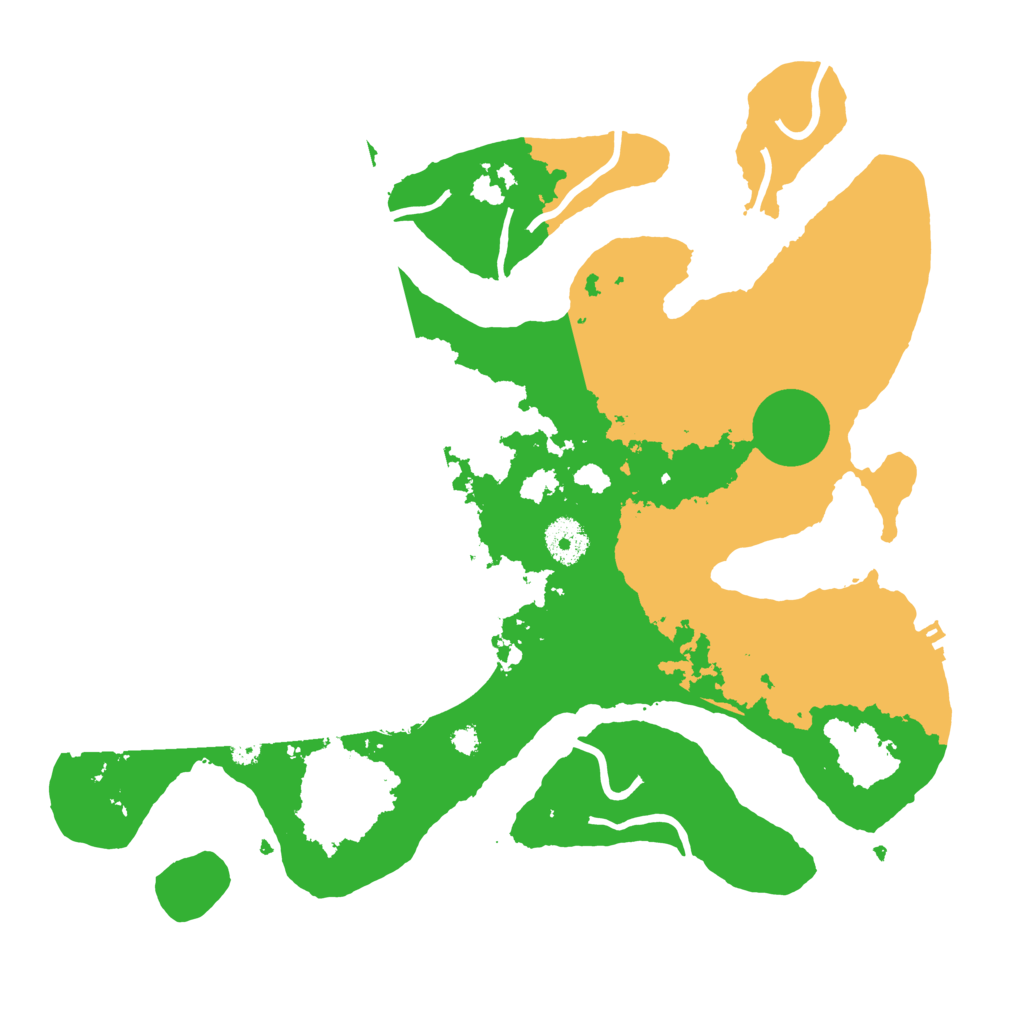 Biome Rust Map: Procedural Map, Size: 3500, Seed: 5374925