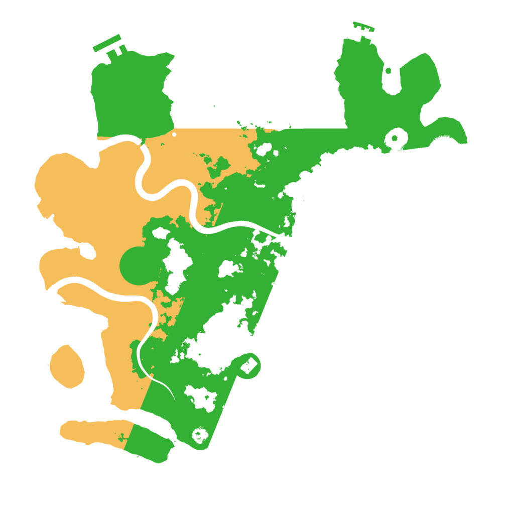 Biome Rust Map: Procedural Map, Size: 3500, Seed: 1951970