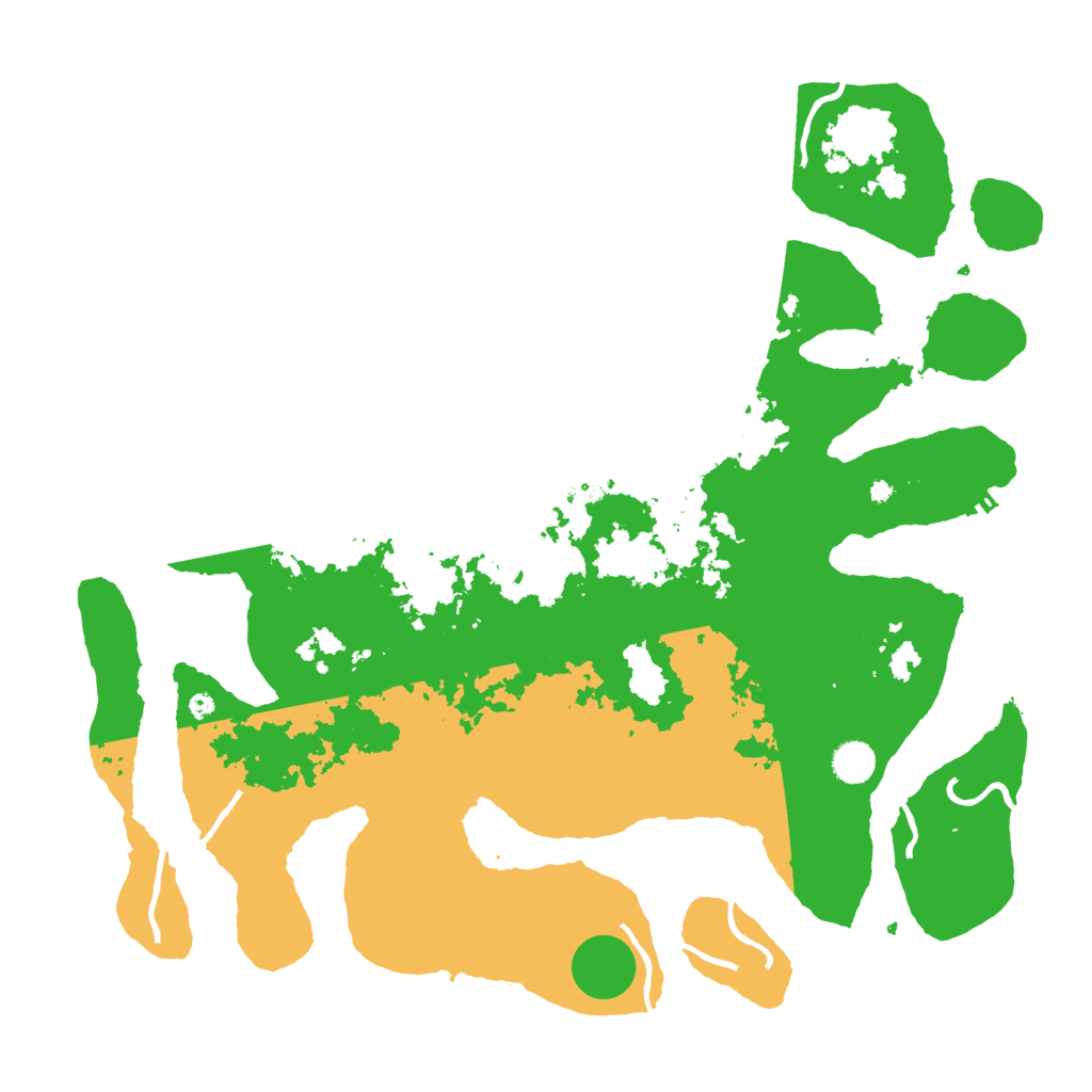 Biome Rust Map: Procedural Map, Size: 4500, Seed: 5223517