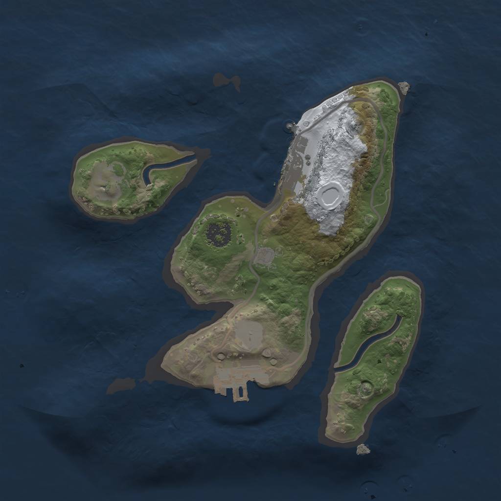 Rust Map: Procedural Map, Size: 2000, Seed: 974784, 7 Monuments