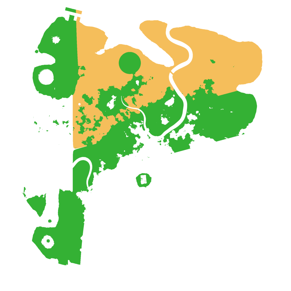 Biome Rust Map: Procedural Map, Size: 3500, Seed: 3551963