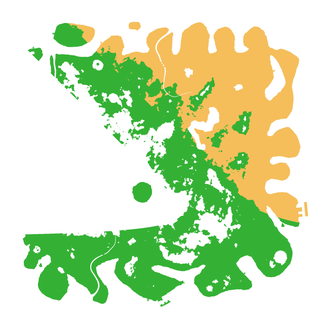 Biome Rust Map: Procedural Map, Size: 4500, Seed: 1009328