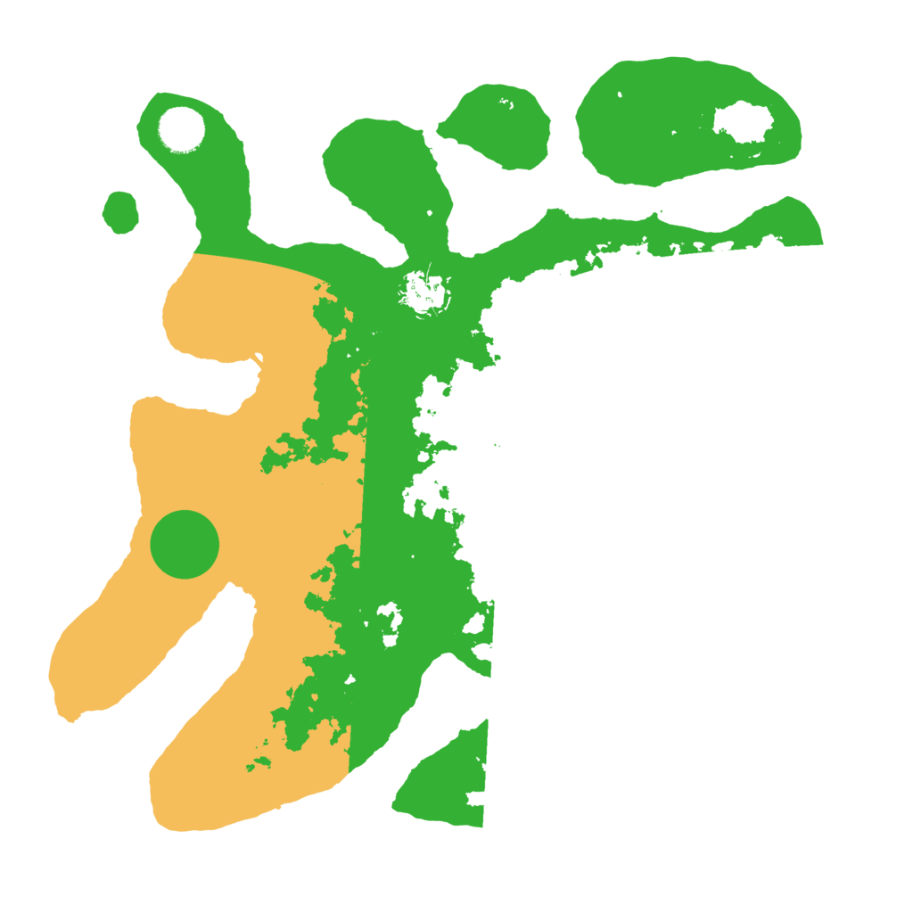 Biome Rust Map: Barren, Size: 3500, Seed: 1321015