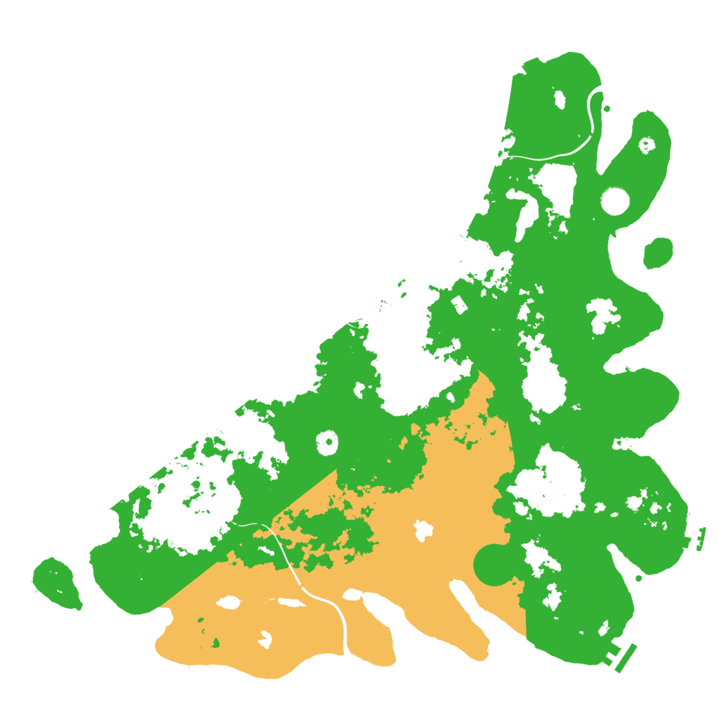 Biome Rust Map: Procedural Map, Size: 4500, Seed: 707556