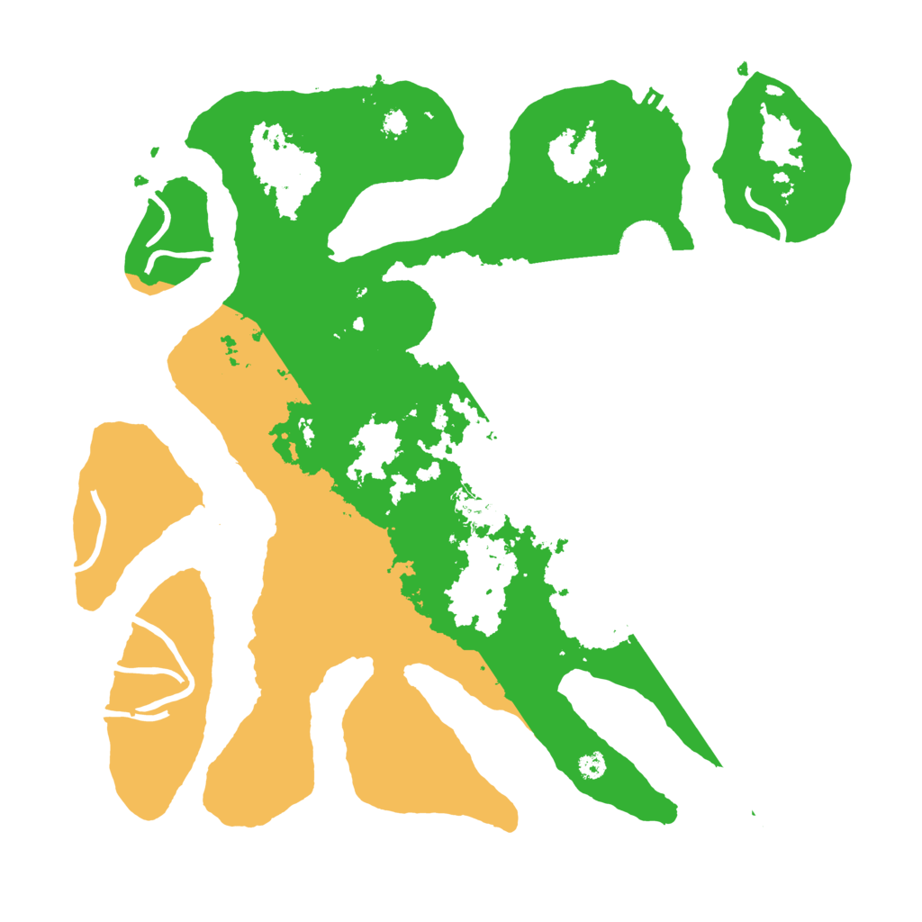 Biome Rust Map: Procedural Map, Size: 3500, Seed: 6207915