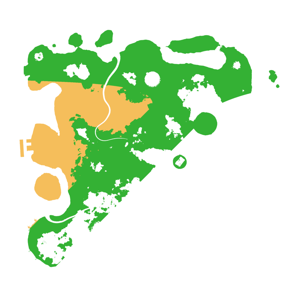 Biome Rust Map: Procedural Map, Size: 3500, Seed: 3252465