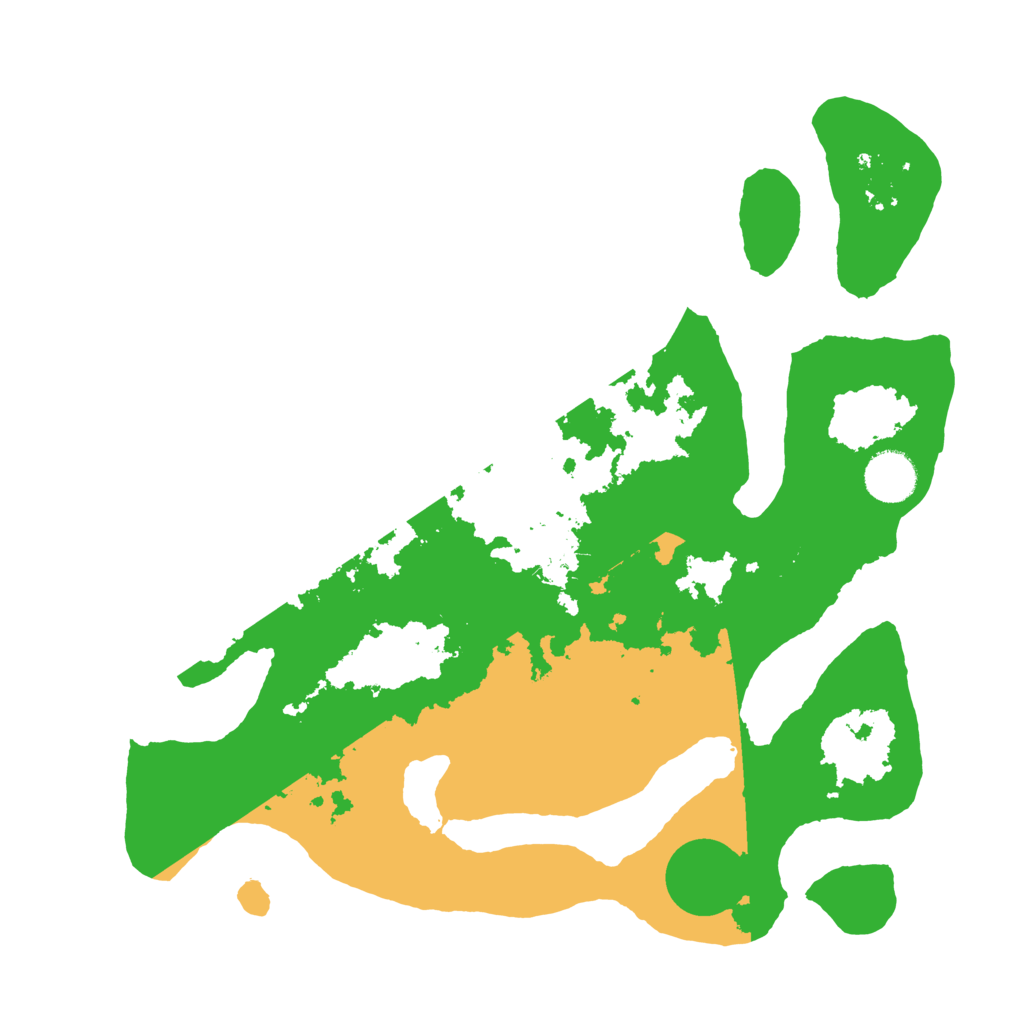 Biome Rust Map: Barren, Size: 3500, Seed: 5435679