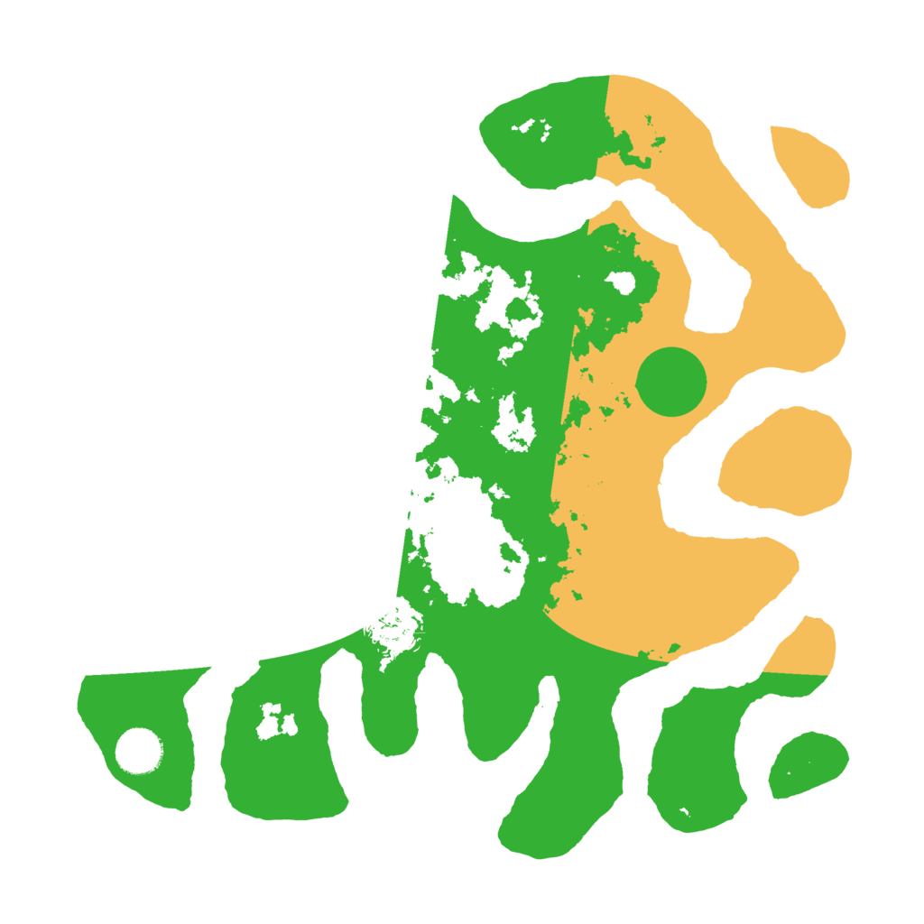 Biome Rust Map: Barren, Size: 3500, Seed: 5260902