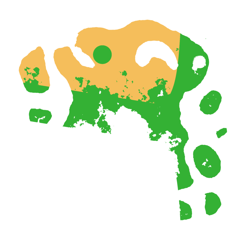 Biome Rust Map: Barren, Size: 3500, Seed: 1964271