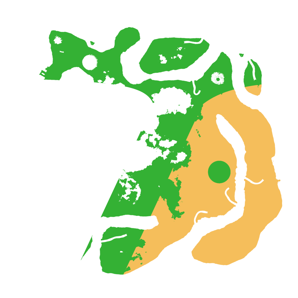 Biome Rust Map: Procedural Map, Size: 3500, Seed: 1236999