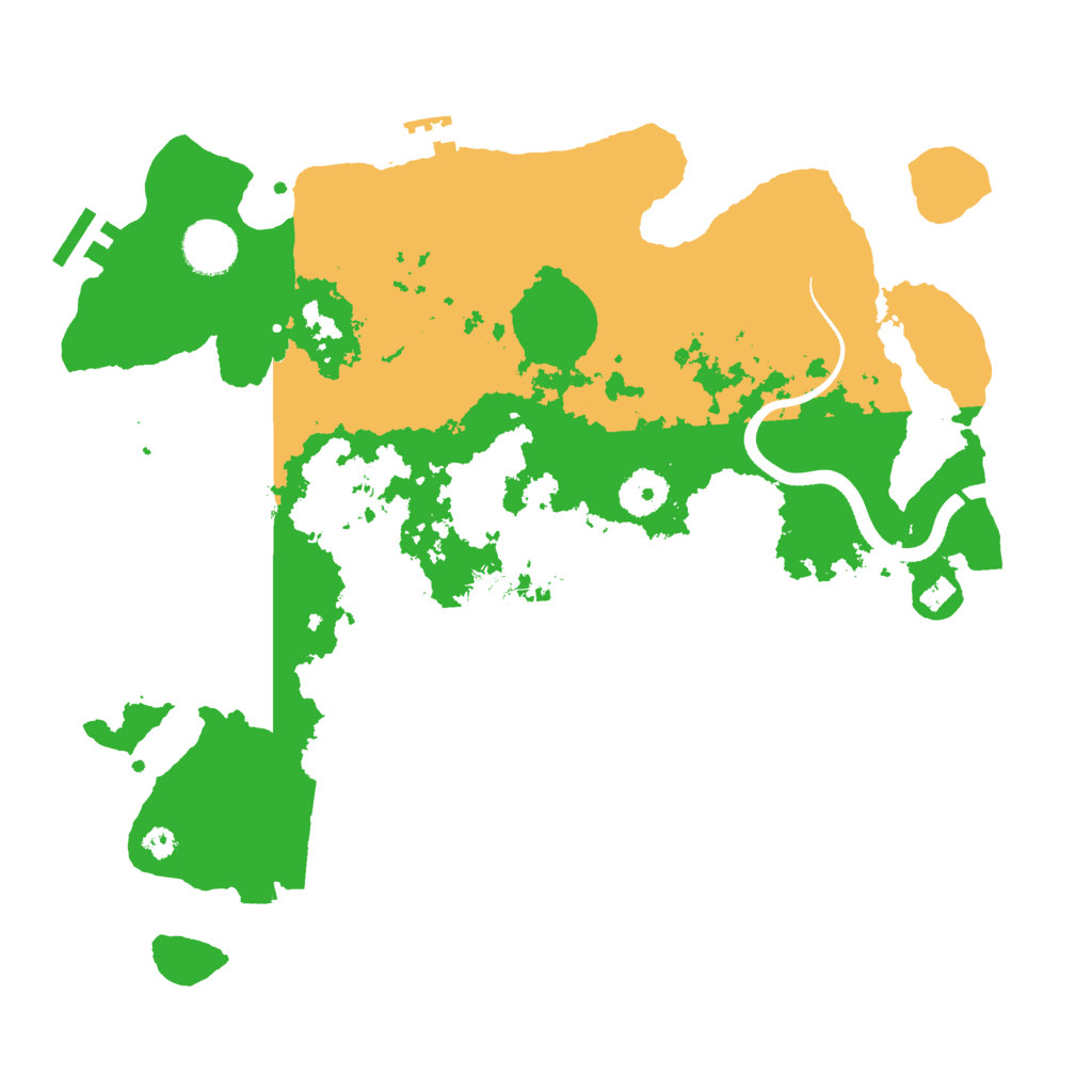 Biome Rust Map: Procedural Map, Size: 3500, Seed: 6153453