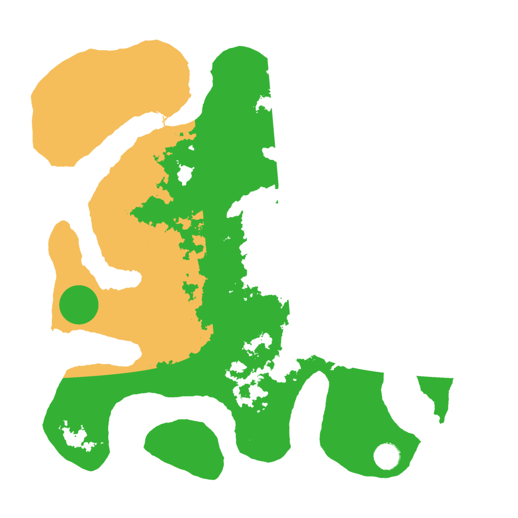 Biome Rust Map: Barren, Size: 3500, Seed: 4139557