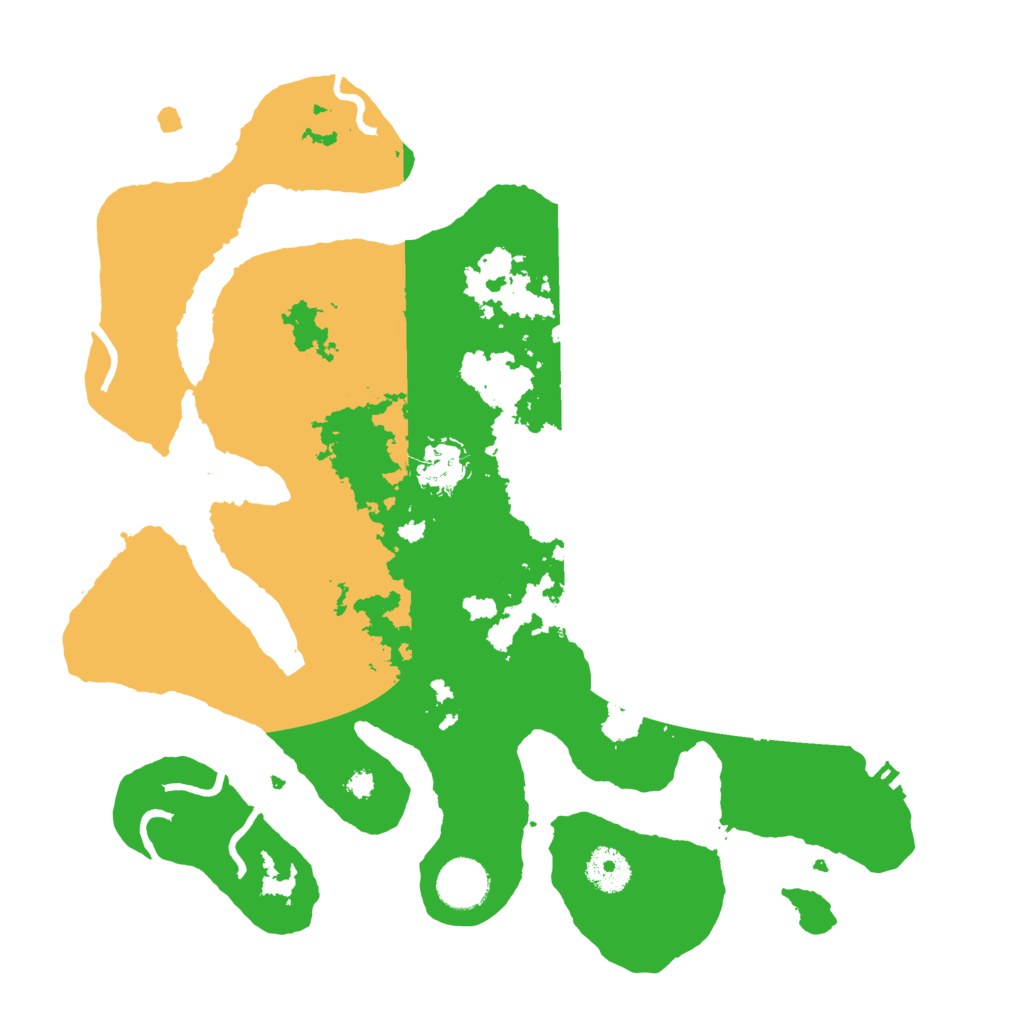 Biome Rust Map: Procedural Map, Size: 3500, Seed: 6011627