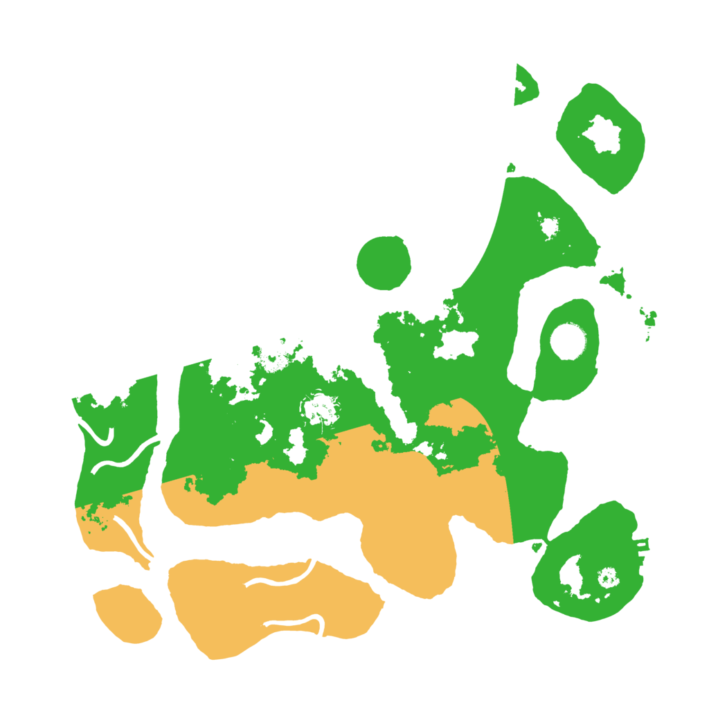 Biome Rust Map: Procedural Map, Size: 3500, Seed: 6439127