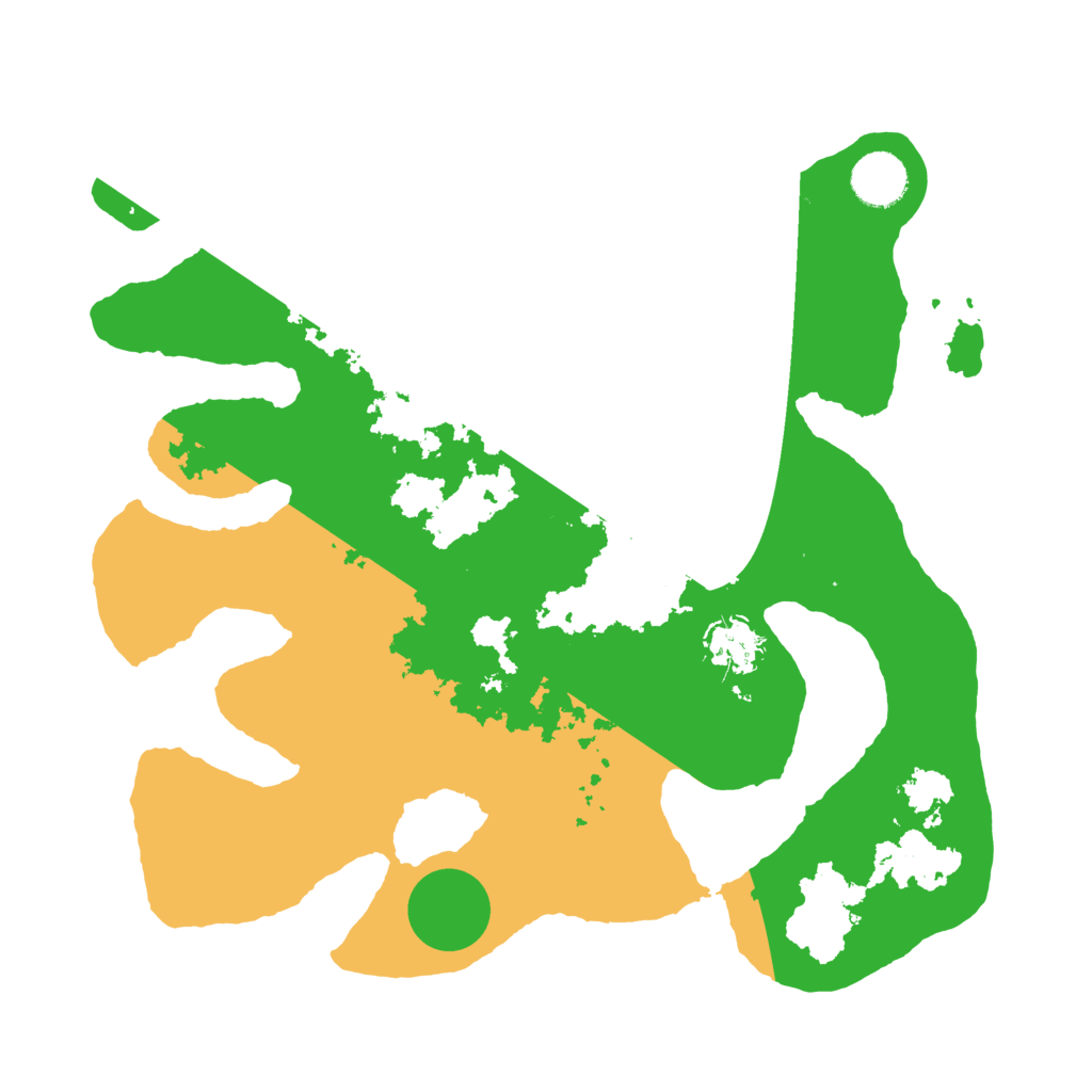 Biome Rust Map: Barren, Size: 3500, Seed: 3010332