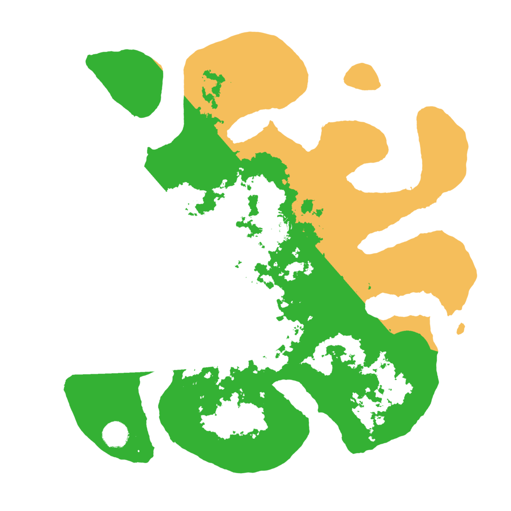 Biome Rust Map: Barren, Size: 3500, Seed: 3348301