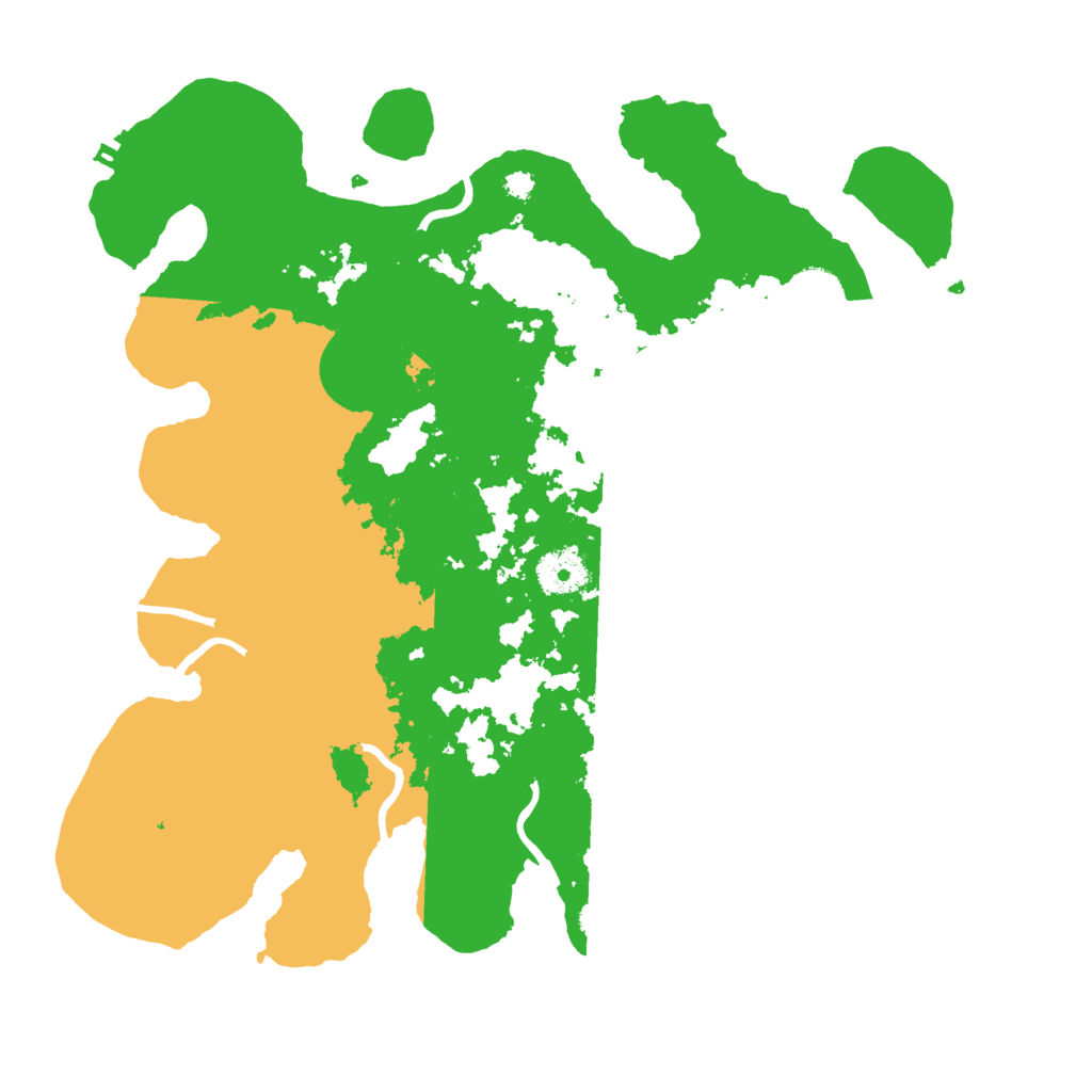 Biome Rust Map: Procedural Map, Size: 3500, Seed: 2729358