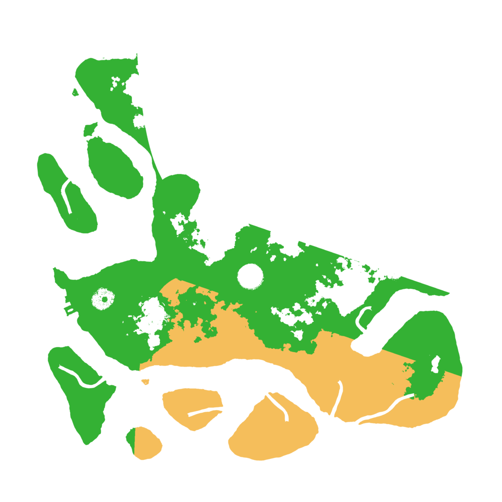 Biome Rust Map: Procedural Map, Size: 3500, Seed: 2437093