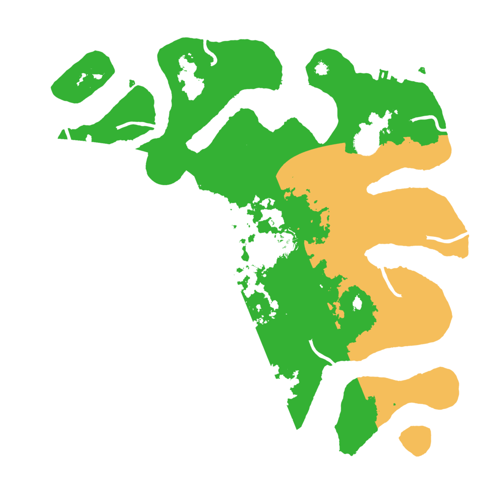 Biome Rust Map: Procedural Map, Size: 3500, Seed: 3372566