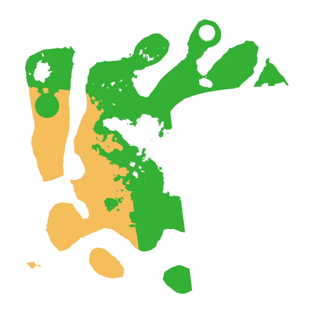 Biome Rust Map: Barren, Size: 3500, Seed: 1106404