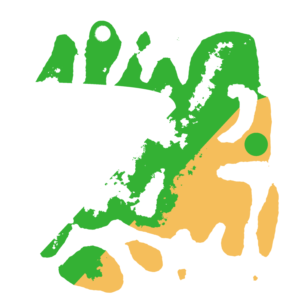 Biome Rust Map: Barren, Size: 3500, Seed: 3201674