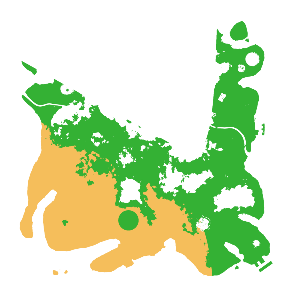 Biome Rust Map: Procedural Map, Size: 3850, Seed: 100289887