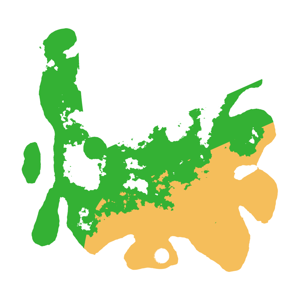 Biome Rust Map: Barren, Size: 3500, Seed: 1049718