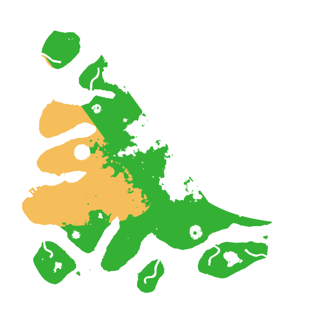 Biome Rust Map: Procedural Map, Size: 3500, Seed: 2239267