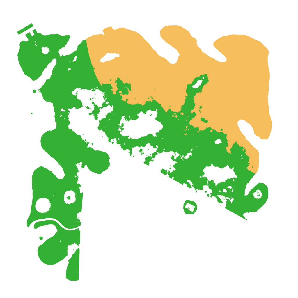 Biome Rust Map: Procedural Map, Size: 3500, Seed: 185804