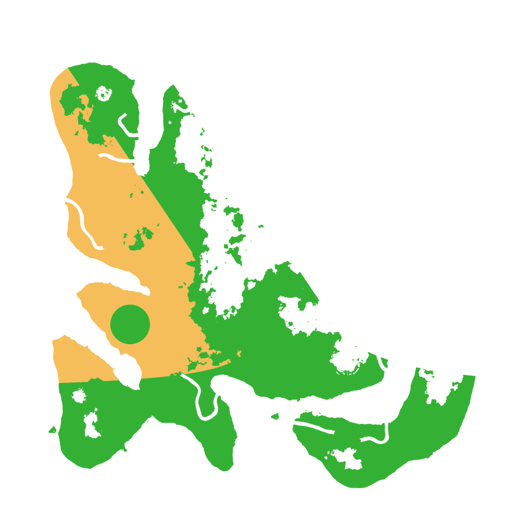 Biome Rust Map: Procedural Map, Size: 3500, Seed: 939851