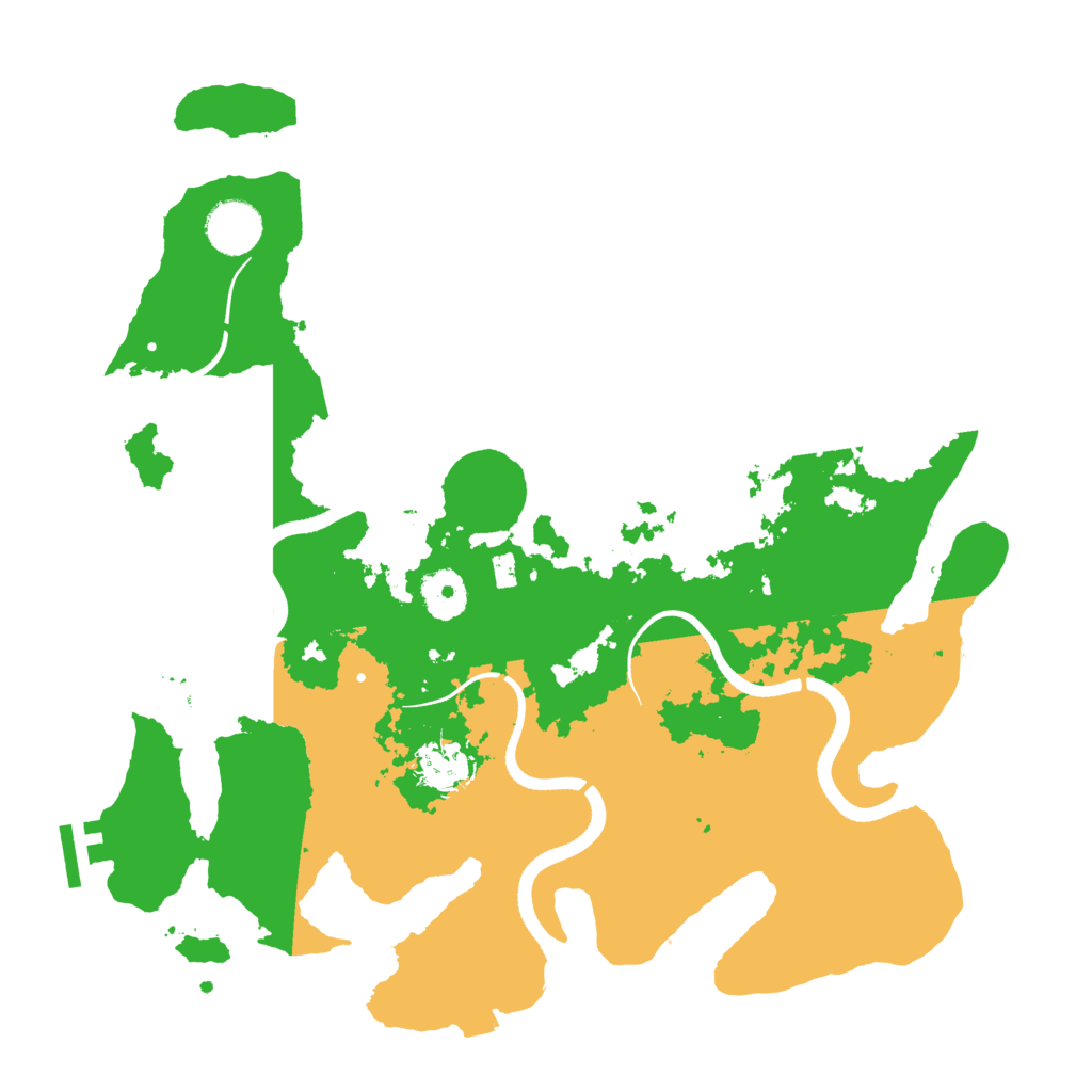 Biome Rust Map: Procedural Map, Size: 3500, Seed: 2952542