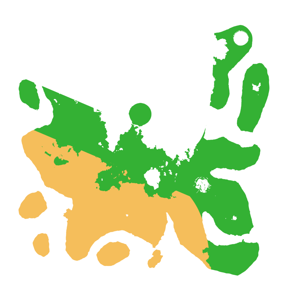 Biome Rust Map: Barren, Size: 3500, Seed: 1291104