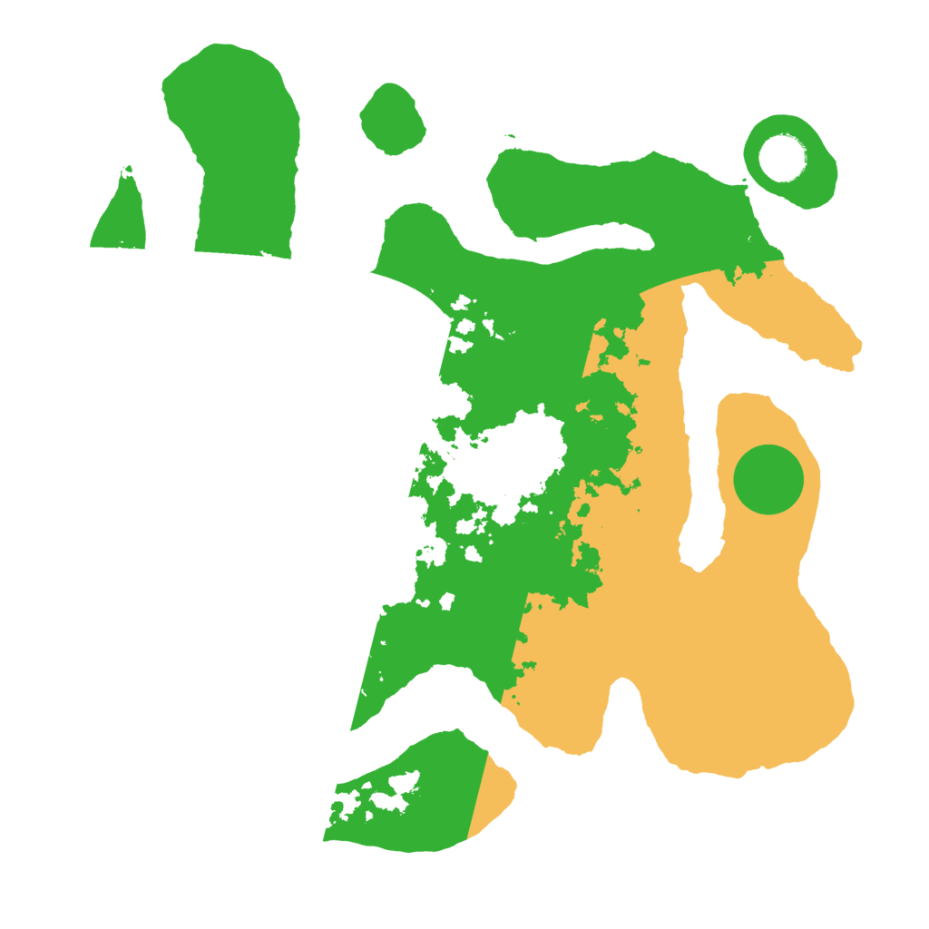 Biome Rust Map: Barren, Size: 3500, Seed: 3427874