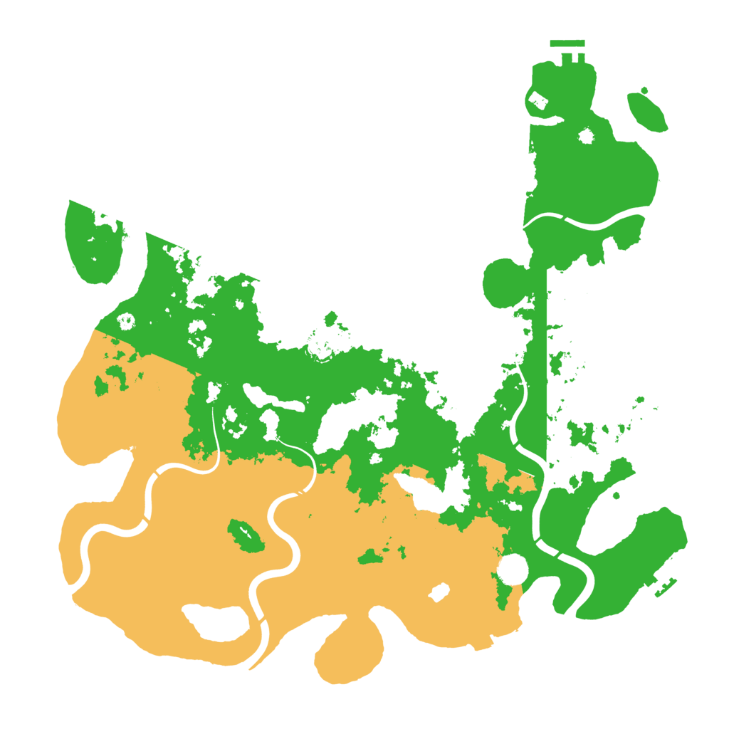 Biome Rust Map: Procedural Map, Size: 4250, Seed: 614543