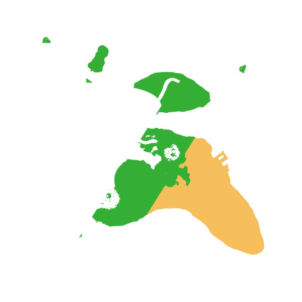 Biome Rust Map: Procedural Map, Size: 2000, Seed: 23515