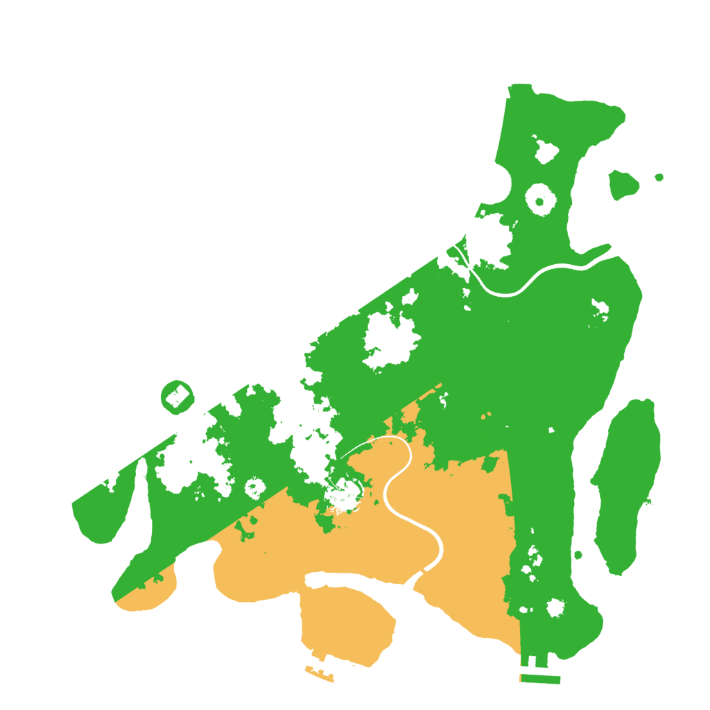 Biome Rust Map: Procedural Map, Size: 3500, Seed: 2924545