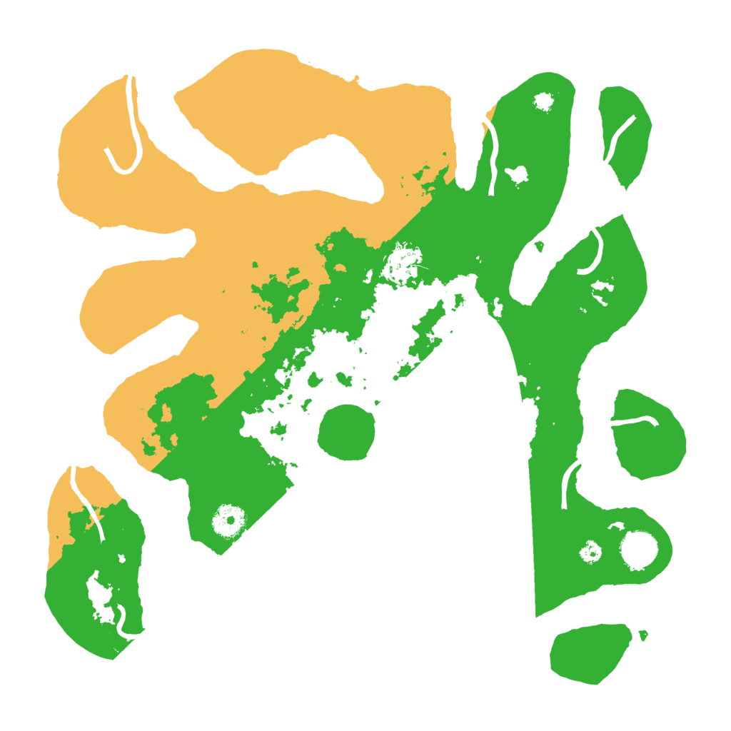 Biome Rust Map: Procedural Map, Size: 3500, Seed: 3740299