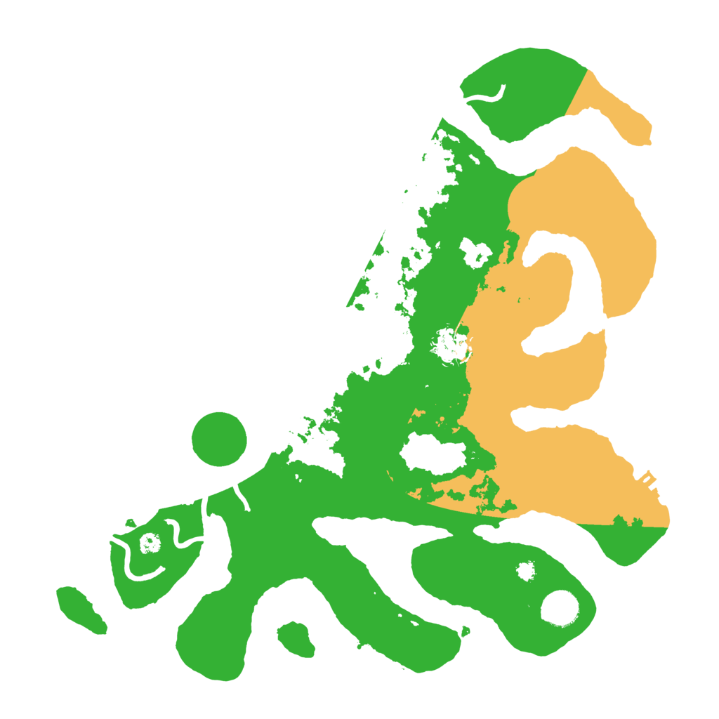 Biome Rust Map: Procedural Map, Size: 3500, Seed: 5000501