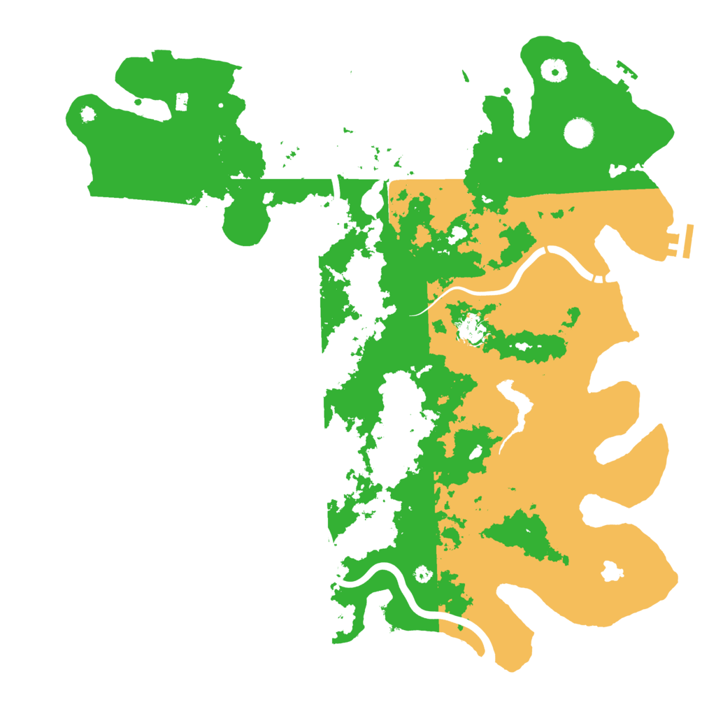 Biome Rust Map: Procedural Map, Size: 4250, Seed: 6150165
