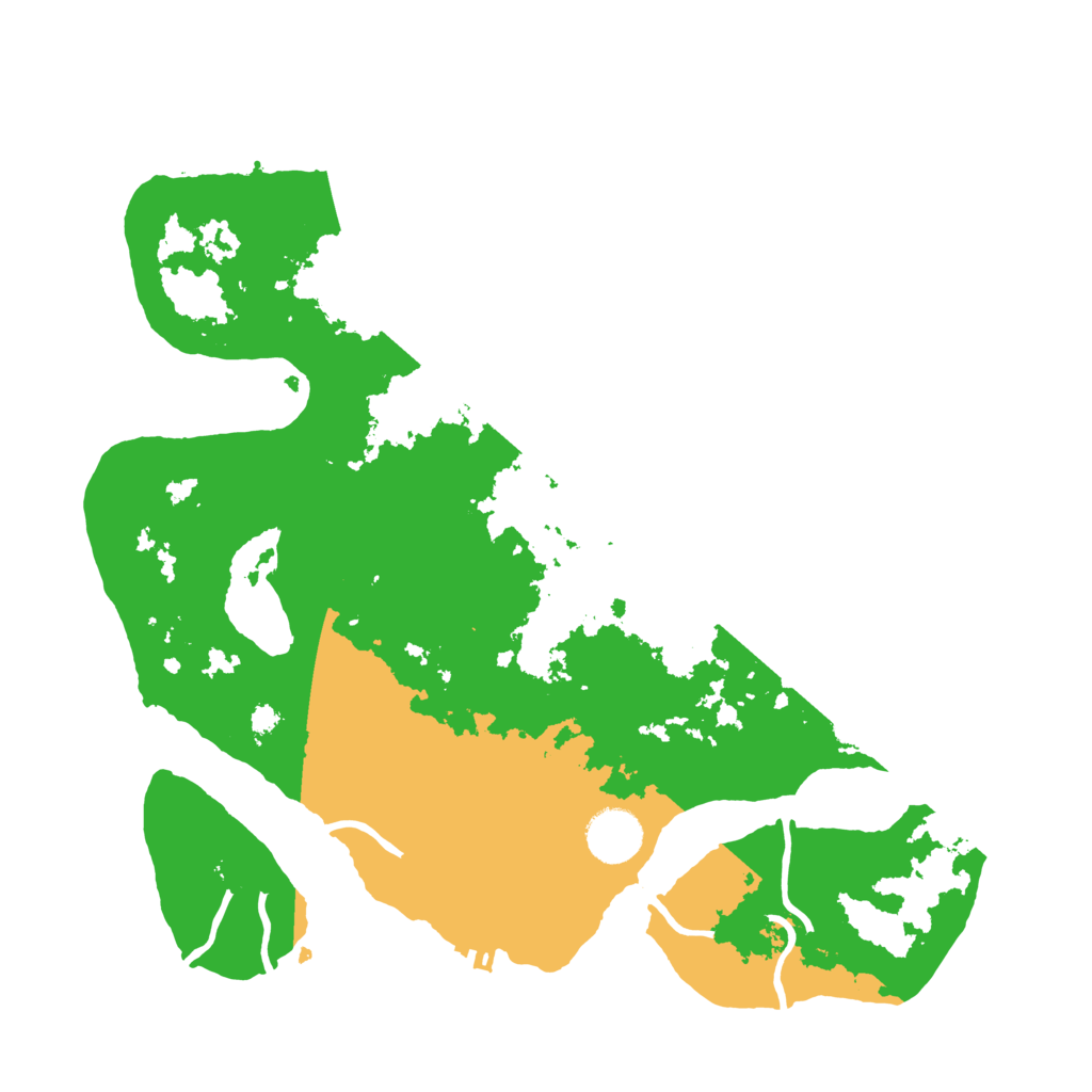 Biome Rust Map: Procedural Map, Size: 3500, Seed: 5818964