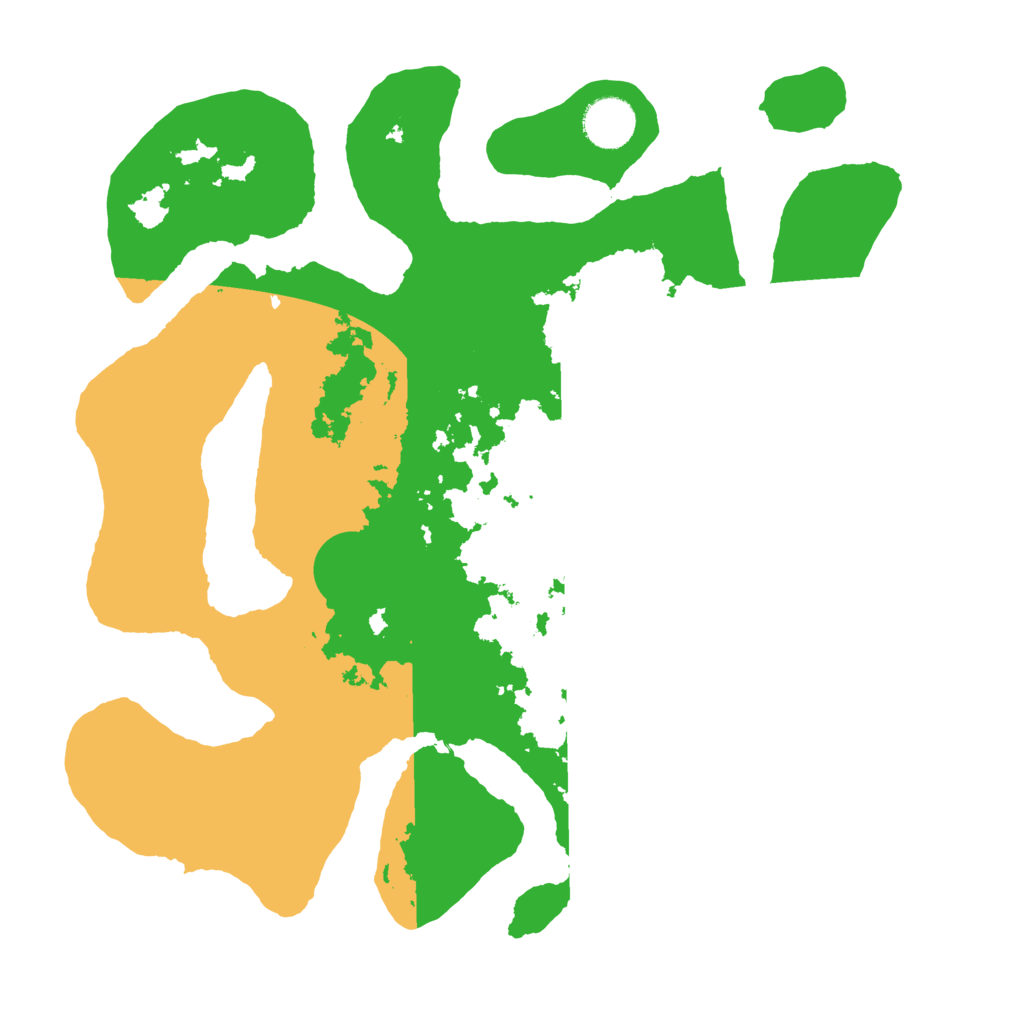 Biome Rust Map: Barren, Size: 3500, Seed: 3195650