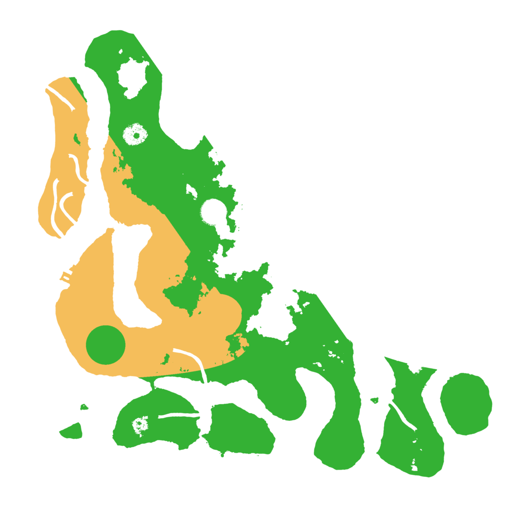 Biome Rust Map: Procedural Map, Size: 3500, Seed: 5014696