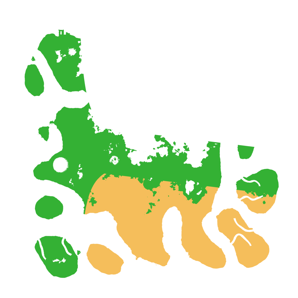 Biome Rust Map: Procedural Map, Size: 3500, Seed: 4997967